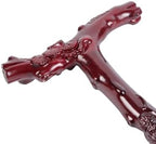 Plum Blossom Flower Décor Wood Cane - Handmade, Ergonomic, Comfort Grip Support Pole- for Men and Women- Fashionable Wooden Walking Stick 36"(90cm/35.4in, Coffee)