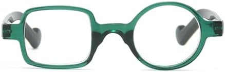 Classic Reading Glasses for Seniors Stylish Frame with Round and Square Lenses, Unisex Readers for Men and Women