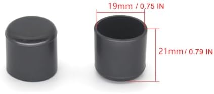 40Pcs 3/4 Inch (19mm) Rubber Chair Leg Tips Caps, Round Furniture Table Leg Covers Floor Protectors, Chair Table Leg End Cap Cover Tip Protectors