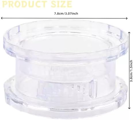Transparent Manual Garlic Twist, Multi-Functional Mincer & Grinder for Garlic, Onion, Ginger, Herbs, Nuts, Impact Resistant Kitchen Gadget & Home Accessory