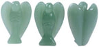 Green Aventurine Original Pocket Guardian Angel Healing Stone Crafts Figurine Gemstone Decoration 1.5 Inches