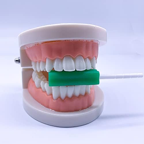 Orthodontics Chew for Invisalign Aligner Trays, 10 Chew, Mint Scented, Cuboid, Non-Slip (10 Pack, Green)