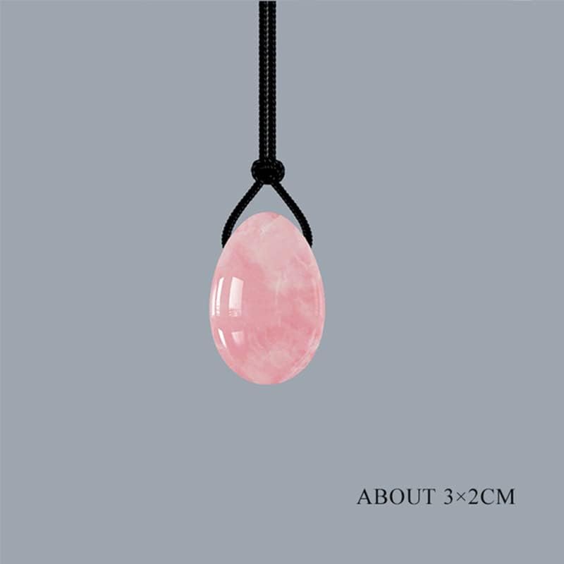 jkahh 3PC Jade Stone Yoni Egg Set Natural Rose Quartz Vaginal Massage Eggs Ball Repair Vaginal Tightening Kegel Muscle Exercise Care,Type 12
