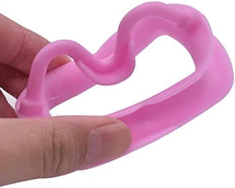 Angzhili 3 Pcs Silicone Mouth Opener, Dental Cheek Retractor for Teeth Whitening,Reusable Intraoral Lip Retractor (Pink)