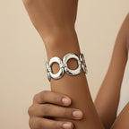 Chunky Gold Bangles Bracelet for Women Trendy Statement Bracelet Dainty Charm Gold Jewelry