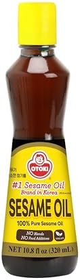 OTOKI 100% Pure Roasted Sesame Oil 320ml (10.82 fl oz) – Authentic Korean Toasted Sesame Seed Oil, Rich Nutty Flavor for Bibimbap, Vegetables & Soups