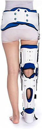 Adjustable Ankle and Foot Orthosis Knee Support Orthosis Immobilizer Hinged Hip Knee Support Brace Used for Left and Right Leg 22.7.27(V?Nster-M)