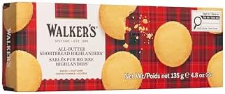 Walker's Shortbread Highlanders, All-Butter Shortbread Cookies, 4.8 Oz Box