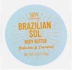 Brazilian Sol Luxury Body Butter, Pistachio and Caramel Scented, 6 oz (170g)