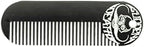 Mustache & Beard Comb Or Fine Tooth Moustache Pocket Metal Powder Coated Black Keychain Comb For Men - 3.25 x 1 Inches by Death Grip