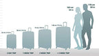 Samsonite Omni PC Hardside Expandable Luggage with Spinner Wheels, Caribbean Blue, Checked-Medium 24-Inch