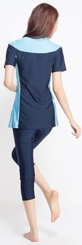YEESAM Modest Swimsuits for Women Rash Guard 2 Piece with Skirt Muslim Burkini