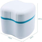 Strong Denture Case, Upgraded Dentures Box, Denture Brush Retainer Case, Denture Cups Bath, Dentures Container with Basket Denture Holder, Retainer Cleaning Case, Perfect To Safe Guard Dentures