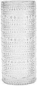 Fortessa Jupiter Beaded Hobnail Glass, 11 Ounce Collins/High Ball (Set of 6), Clear