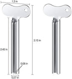 ZOCONE Toothpaste Squeezer, 12pcs Metal Tube Squeezer Key Stainless Steel Toothpaste Roller Tube Wringer for Paint, Cream, Cosmetic and Hair Dye(A)
