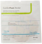DermaRite's ComfortFoam Border, Foam Wound Dressing - Flexible and Soft Silicone, Self Adhesive, No Natural Rubber Latex - 9 in. x 9 in., 1 Count, 5 Packs, 5 Total