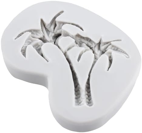 Coconut Tree Fondant Molds Hawaiian Style Silicone Mold for Cake Decoration Cupcake Topper Chocolate Candy Sugar Craft Gum Paste Polymer Clay