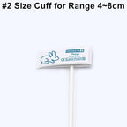 5PCS Disposable Veterinary Blood Pressure Cuff with BP 12 Connector for Animal, 4-8 cm Single Tube Replacement NIBP Neonate Cuff, #2 Size