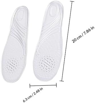 KOMBIUDA Invisible Gel Arch Support Insoles for Women, Anti-Slip Massage Foot Pads with Silicone, One Pair Free Size Shoe Inserts for High Heels and Daily Comfort