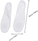 KOMBIUDA Invisible Gel Arch Support Insoles for Women, Anti-Slip Massage Foot Pads with Silicone, One Pair Free Size Shoe Inserts for High Heels and Daily Comfort