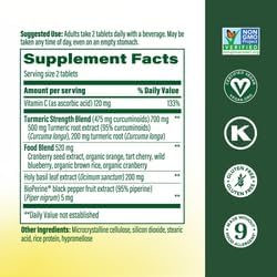 MegaFood Whole Body Turmeric Curcumin Supplement - Turmeric Supplement with Black Pepper & Vitamin C - 475 mg Curcuminoids Per Serving - Antioxidant & Immune Support - Vegan - 90 Tablets, 45 Servings