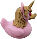 3D-Printed Unicorn Duck with Heart-Eyes (Pink)