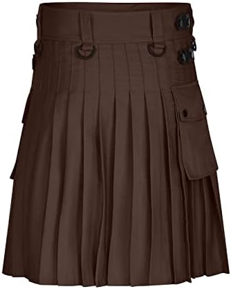 Utility Kilts for Men Vintage Scotland Pleated Skirts Scottish Kilt Traditional Festival Tartan Highland Costume