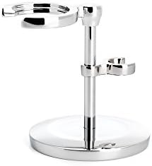 MÜHLE Chrome Stand for Traditional & Classic Series Safety Razors & Shaving Brushes | Shave Accessory | Modern Design