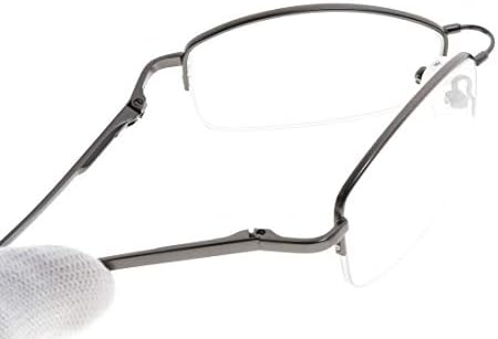 Eyekepper Half-Rim Womens Reading Glasses Memory Titanium Bridge Ladies' Readers (Gunmetal,+1.50)