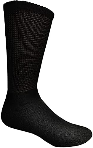 Yacht & Smith Women's Diabetic Neuropathy Edema Socks, Cotton Crew, Medical Sock