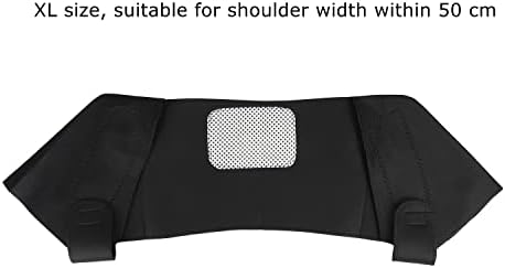Heated Shoulder Support Braces Thermal Shoulder Protection Shoulder Pads Double Shoulder Warp Sleeves Protector for Men Women Injury Recovery Compression Arthritis Chronic Pain Relief Black Unisex XL