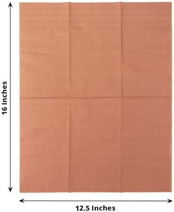 100 Count Terracotta 2-Ply Dinner Napkins, Soft Paper Disposable Party Wedding Reception Cocktail Beverage Napkins 8" x 4"