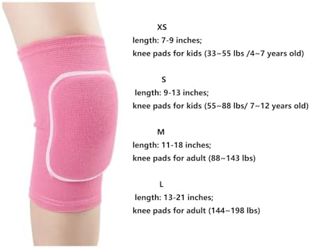 YYaaloa Knee Pads for Women, Soft Dance Knee Pads Wrestling Knee Pads Volleyball, Dancing, Football, Yoga, Basketball, and Skating Work Flexible Elastic Knee Support (Pink, Medium)