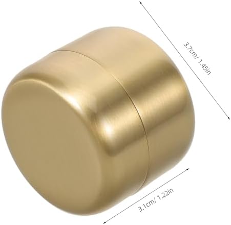 FOMIYES Stainless Steel Pill Holder Waterproof Round Metal Medicine Storage Box Medium Size Airtight Pocket Container for Travel Daily Medication Organizer