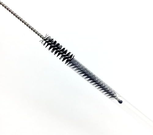 10 Piece Stainless Steel Straw Cleaning Brush Set - Durable Nylon Bristles - Multi-Size for Reusable Straws, Sippy Cups, and Narrow Neck Containers