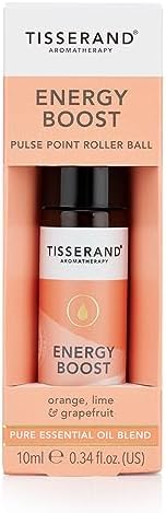 Tisserand Aromatherapy Energy Boost Pulse Point Roller Ball, 10 ml
