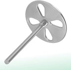 STALEKS PRO Expert Elongated PODODISC L (25mm) – Stainless Steel Pedicure Disc with 5 x 180 Grit Disposable Files for Fast Large Area Treatment