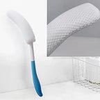 YF-ANEN Long Anti-Slip Curved Handle Bath Body Brush Bath Brush for Middle Aged, Elderly/Pregnant Women Bath and Shower, 15.33 Inch