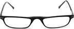 The Posh Reader Reading Glasses, Spring Hinge Metal Rectangle Frame for Men and Women + 3.25 Black
