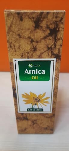Arnica (Arnica Montana) Therapeutic Essential Oil by Salvia Amber Bottle Natural Uncut Undiluted Pure Cold Pressed Undiluted Aromatherapy Premium Oil 30 ml (1.01 fl oz)