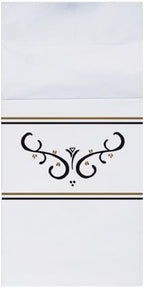 Hoffmaster 020169 Quickset Recycled Dinner Napkin, Coin Embossed, 2-Ply, 1/8 Fold, 17" Length x 17" Width, Scroll (Case of 800)