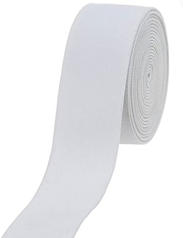 Cotowin 1.5-inch White Plush Elastic,Soft Comfortable Sewing Elastic - 3 Yards