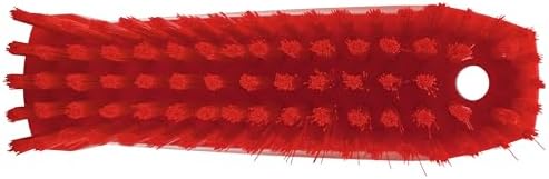 Vikan 64404 Brush,Nail,Stiff,PP/PBT,Red