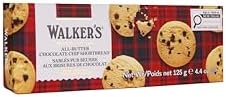Walker's Shortbread Chocolate Chip Cookies, Pure Butter Shortbread Cookies, 4.4 Oz (Pack of 4)