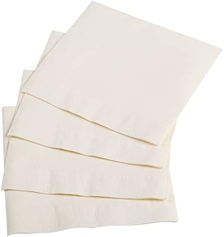 Perfectware 2 Ply White Beverage Napkins, 300ct