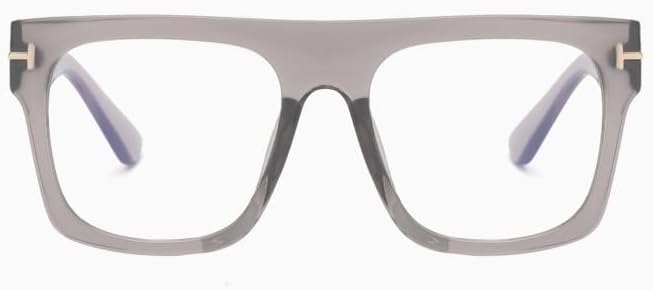 Oversized Reading Glasses Blue Light Blocking Anti UV Computer Readers Sturdy Flat Light Mirror Square Eyewear