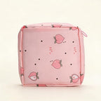 Sanitary Napkin Storage Bag for Purse - Portable Period Bag for Teen Girls & Women - Small Tampon Holder Case & Feminine Product Organizer - Privacy Pouch for Menstrual Supplies(Pink)