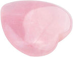 Marrywindix 10 Packs 1 Inch Healing Crystal Natural Rose Stone Heart Love Carved Palm Worry Stone Chakra Reiki Balancing