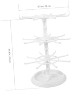 ABOOFAN Hanging Jewelry Organizer Earring Storage Necklace and Bracelet Holder Rotating Jewelry Display