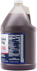 Blues Hog Original Barbecue Sauce, Sweet & Peppery BBQ Sauce, Gluten-Free, All-Natural, No High Fructose Corn Syrup, Award-Winning Barbeque Sauce, Made in the USA, 128 oz